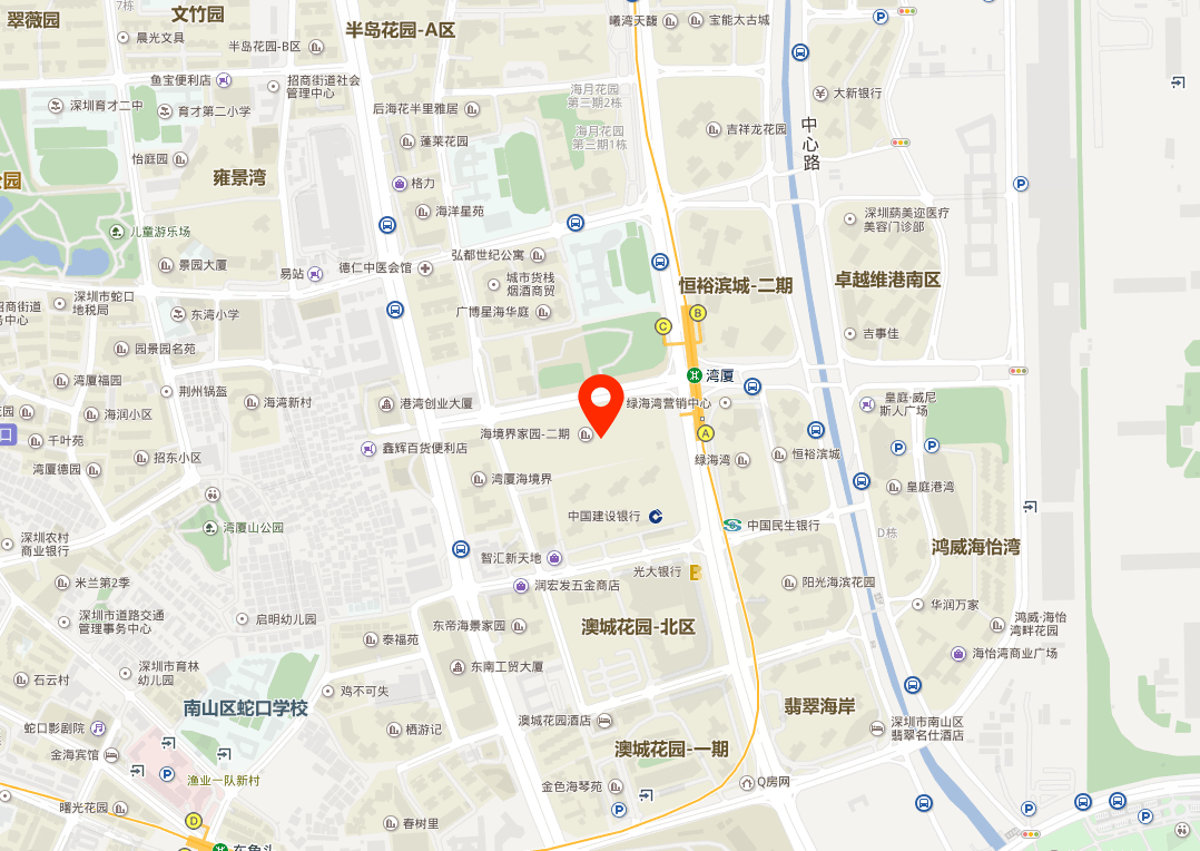 湾厦中心地图位置